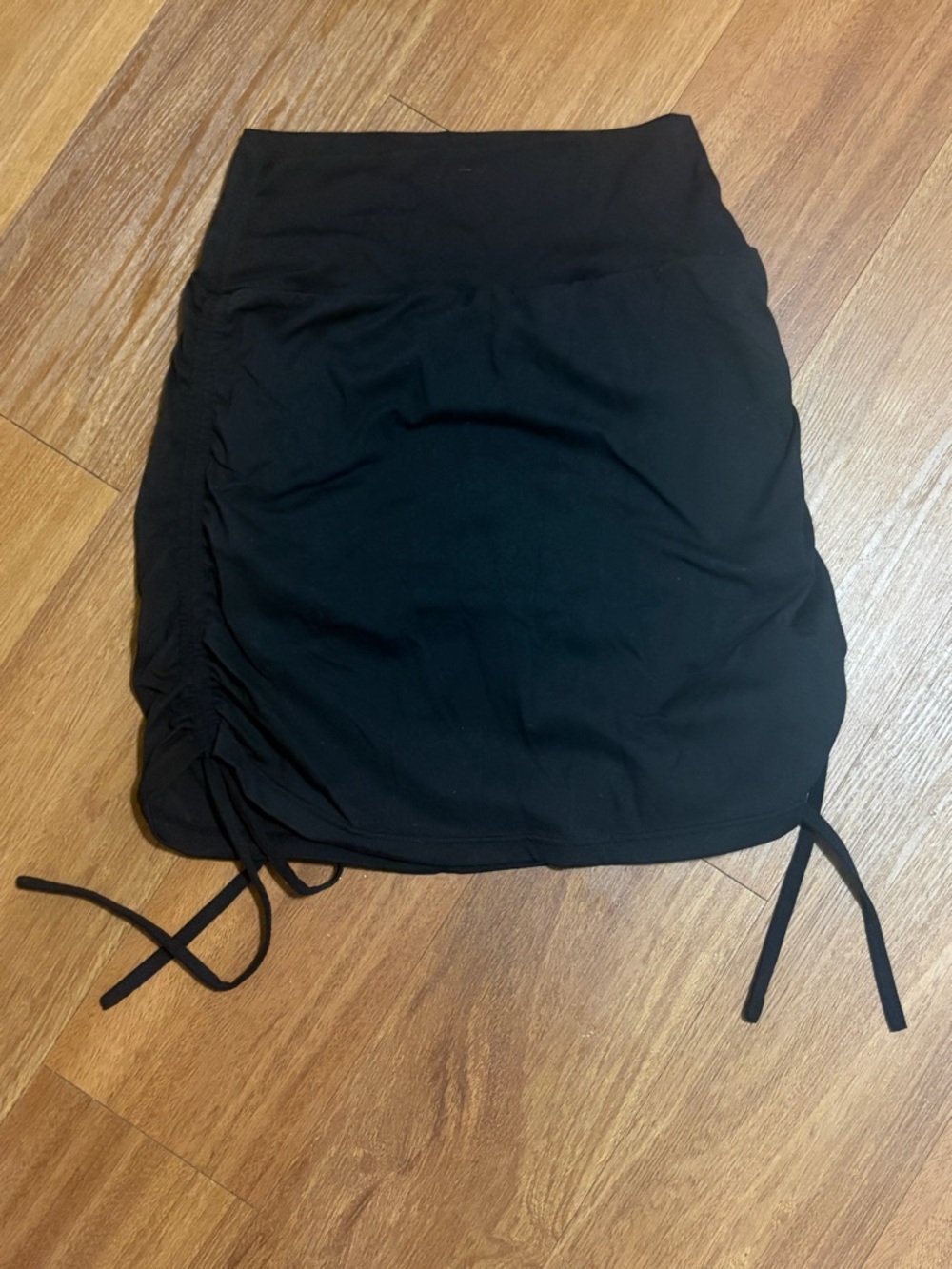 Gold Hinge Black Fitted Skirt Adjustable Length (Size S)